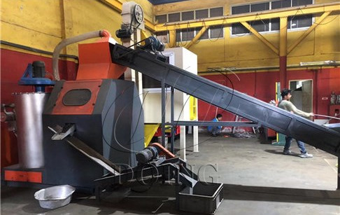 Scrap copper wire granulator machine installed in Singapore