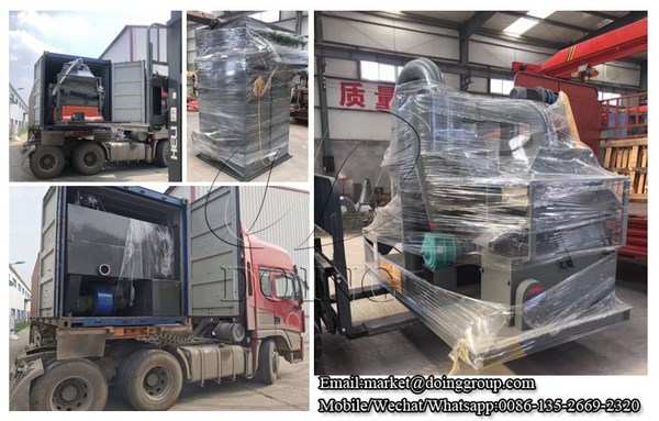 copper wire recycling machine shipped to India