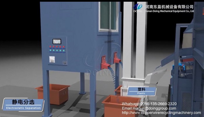 copper cable wire recycling machine 