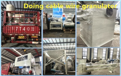 One set wire cable recycling machine purchased by old customer was delivered to Yunnan, China from Doing factory