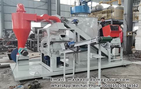 China client ordered a DY-600 copper wire granulator machine