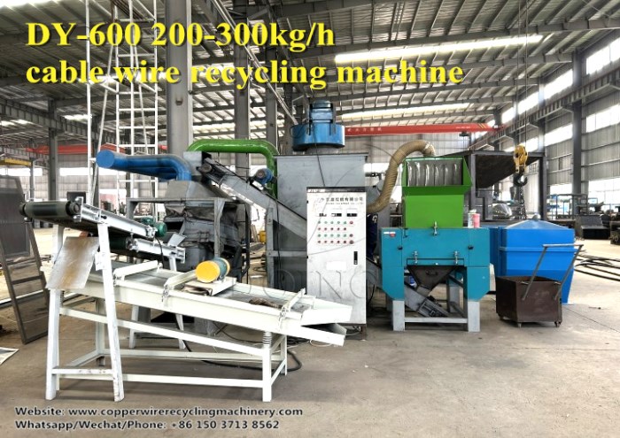 cable wire recycling machine