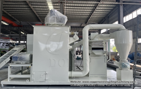Good news - Philippine client ordered a Henan DOING's 200-300kg/h waste cable wire recycling machine