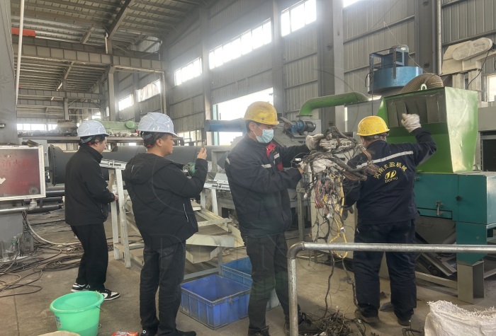 cable wire recycling machine