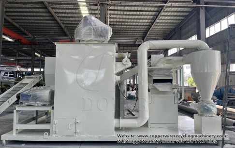 A customer from Norway purchased waste cable wire recycling and granulator from Henan Doing Company